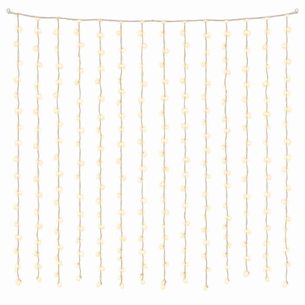 Warm White Fairy Curtain Light (3 x 3 m)