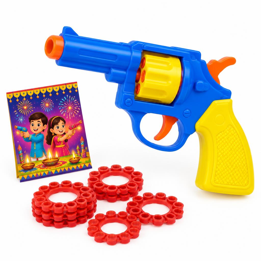 Toy Gun Roll Caps Set